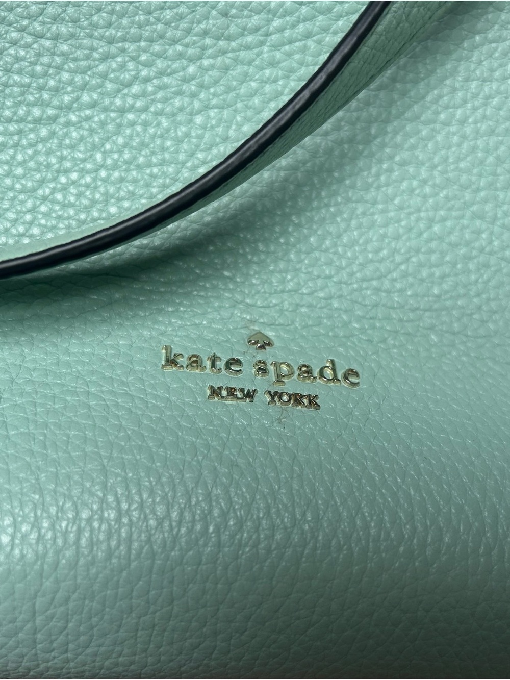 Kate Spade Mint Green Leather Shoulder Bag with Matching Wallet - Picture 14 of 16